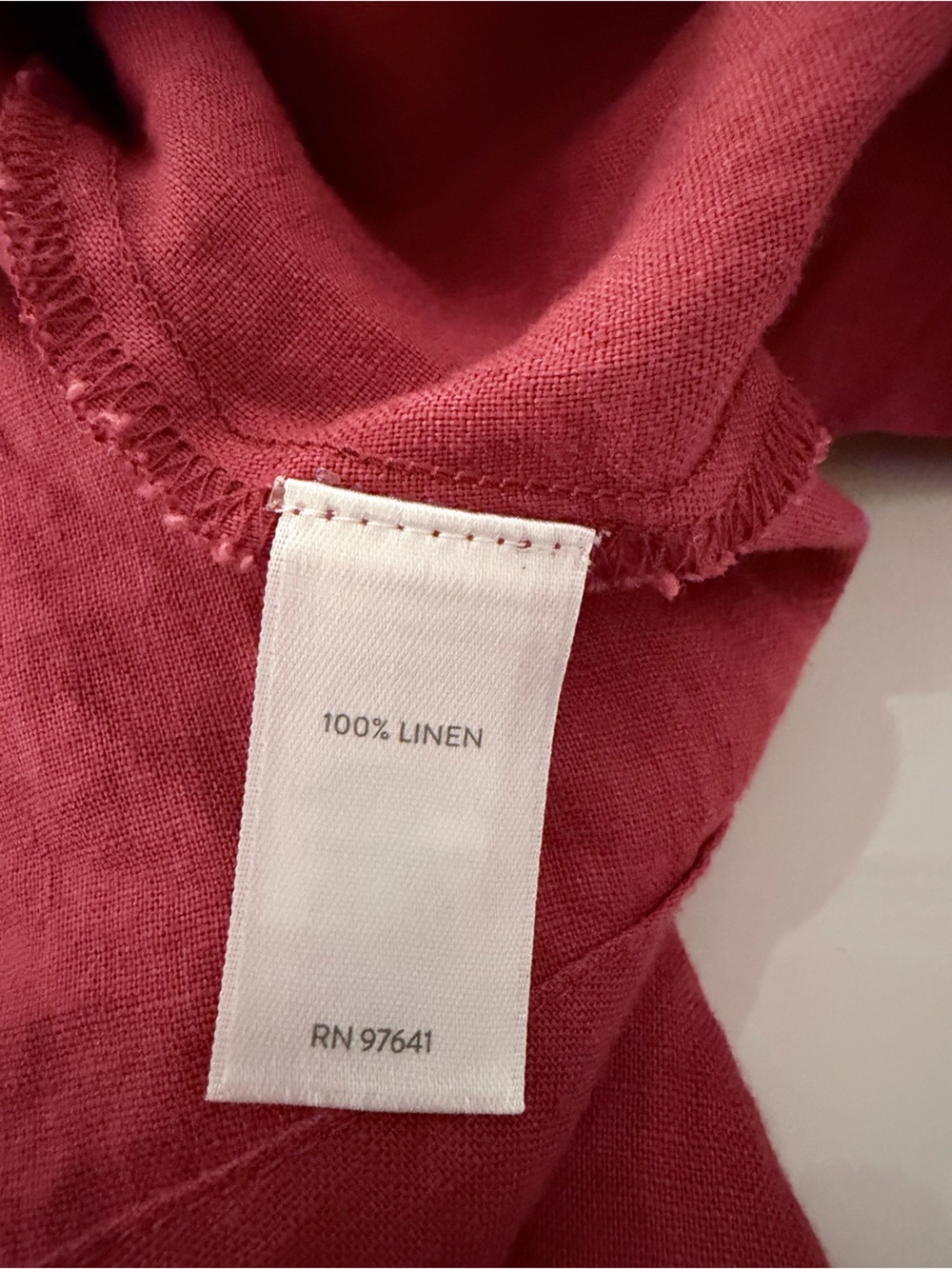 J. Jill Love Linen Sleeveless Button Front Midi Shirtdress red 2X Tie Belt - Picture 6 of 6